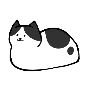 Black and White Cat Loaf T-Shirt