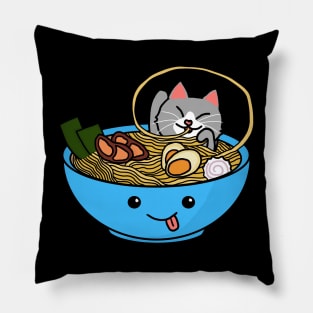 Cat and Ramen Pillow