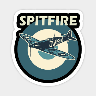 Spitfire RAF Fighter Aircraft Plane Airplane British UK Supermarine Retro vintage Magnet