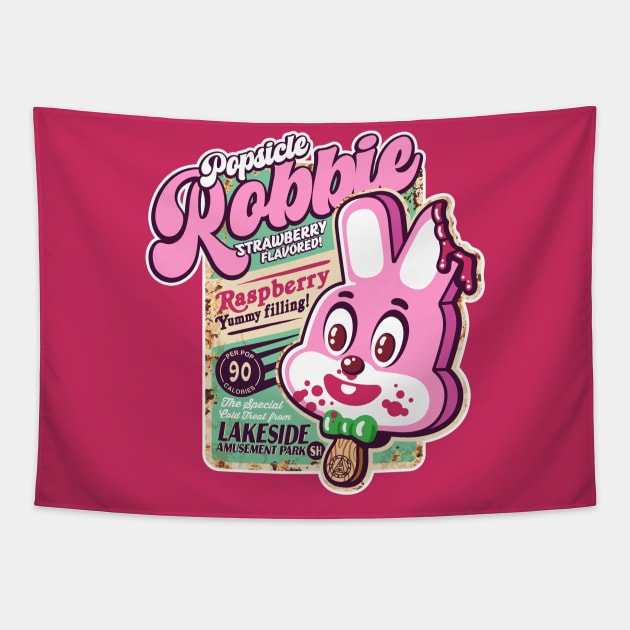 Popsicle Robbie v2 Tapestry by demonigote