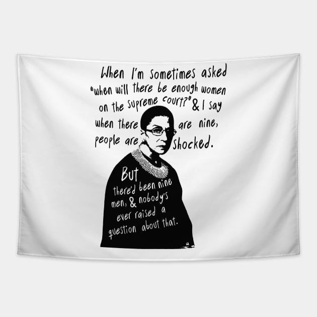 Ruth Bader Ginsburg Tapestry by iceiceroom