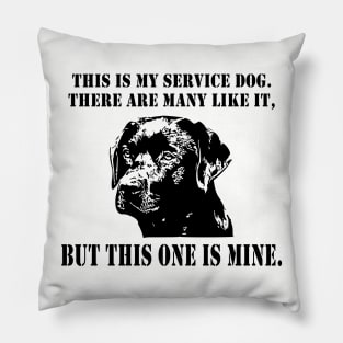 Military Veteran Labrador Service Dog Pillow