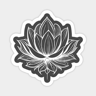 Lotus Flower - Floral Print Magnet