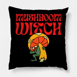 Mushroom Witch Pillow