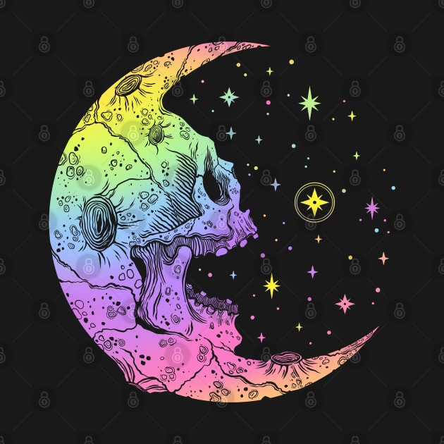 MoonSkull. Dead Moon art by OccultOmaStore