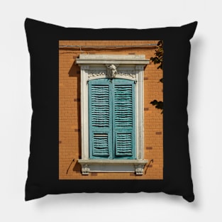 Italian Window at High Noon Pillow