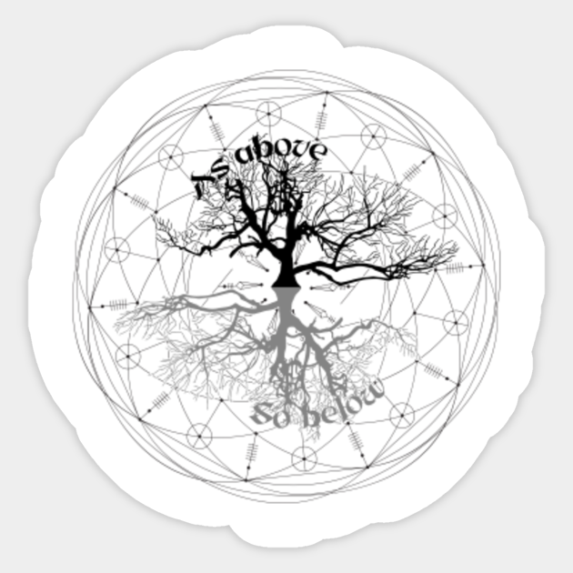 As above so below sticker