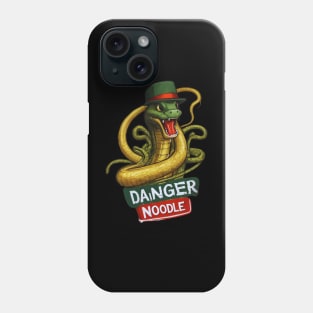 Danger Noodle | Vintage Rattlesnake Biology Art Funny Snake Phone Case