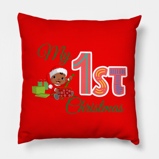 My first Christmas - Christmas is approaching Pillow by Rubi16