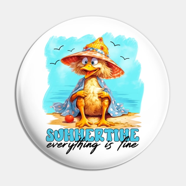 Summertime Pin by Designs by Ira