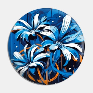 Abstract Flower Pattern - Summer Street Art Pin