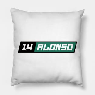 Fernando Alonso 14 F1 Driver Pillow