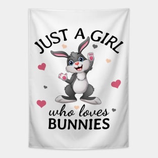 Just a Girl Who Loves bunnies Gift Tapestry