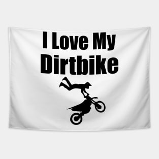 I Love My Dirtbike Motocross love Motocross Motorcycle Tapestry
