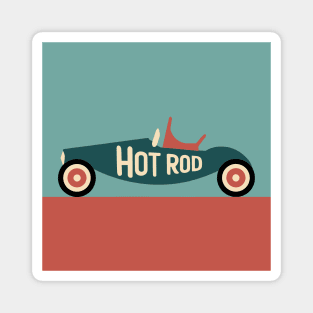 simple hot rod Magnet