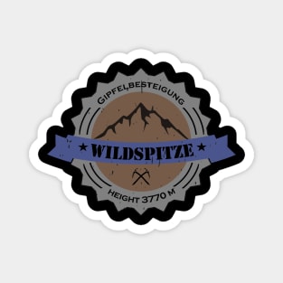 Gipfelbesteigung Wildspitze Height 3770 m " Magnet