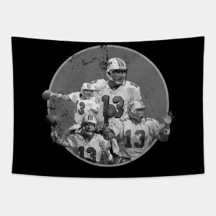 Dan Marino Retro Bootleg Monochrome Tapestry