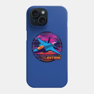 Neon Retro F-35 Lightning Phone Case