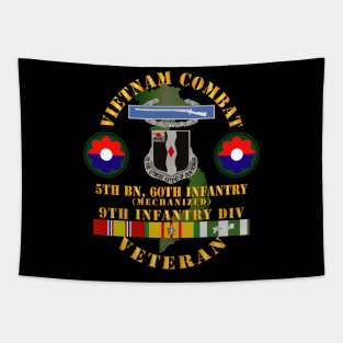 Vietnam Combat Infantry Vet w 5th Bn 60th Inf - 9th ID w VN SVC Tapestry