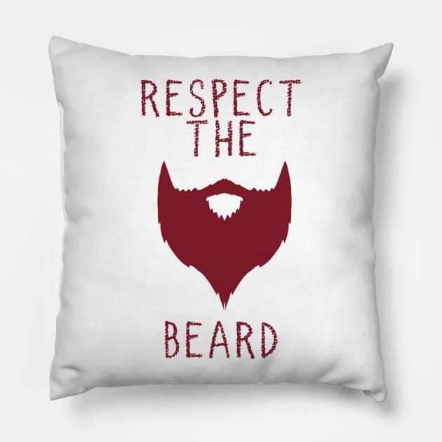 Respect The Red Beard Pillow by dankdesigns