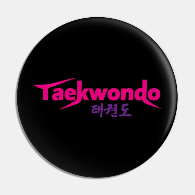 Taekwondo Logo Pin by SpinningKickTKD