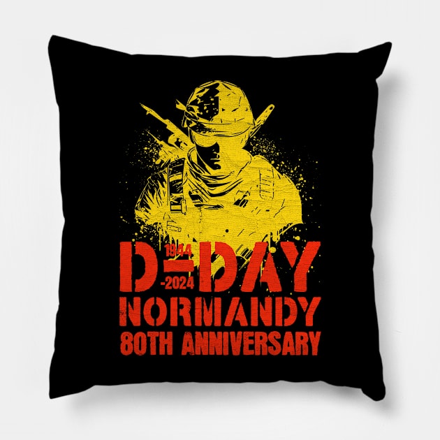 D-Day 80th Anniversary Normandy Pillow by Point Shop