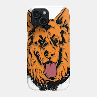 A German Shepherd head  Sketch. Phone Case