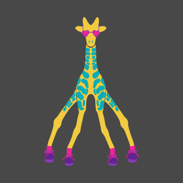 Y2K Giraffe in Sunglasses by Alissa Carin