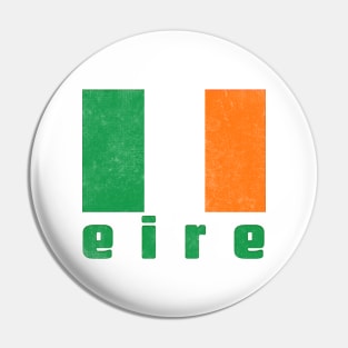 Eire / Irish Flag Retro Style Design Pin