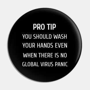 Wash Your Hands Pin