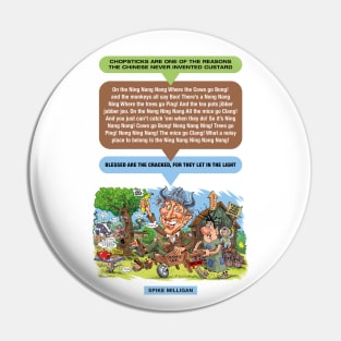 Spike Milligan Pin