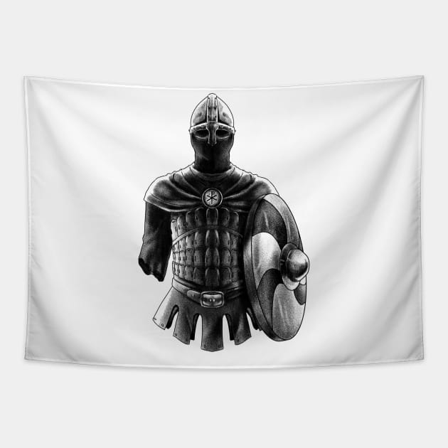 Varangian Vanguard: The Fierce Byzantine Elite Viking Guard Tapestry by Holymayo Tee