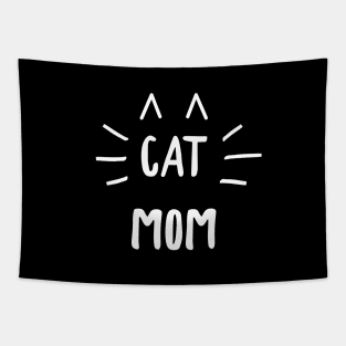 Cat Mom - Cute Kitten and Cat Loving Mother Mum Gift Idea Tapestry