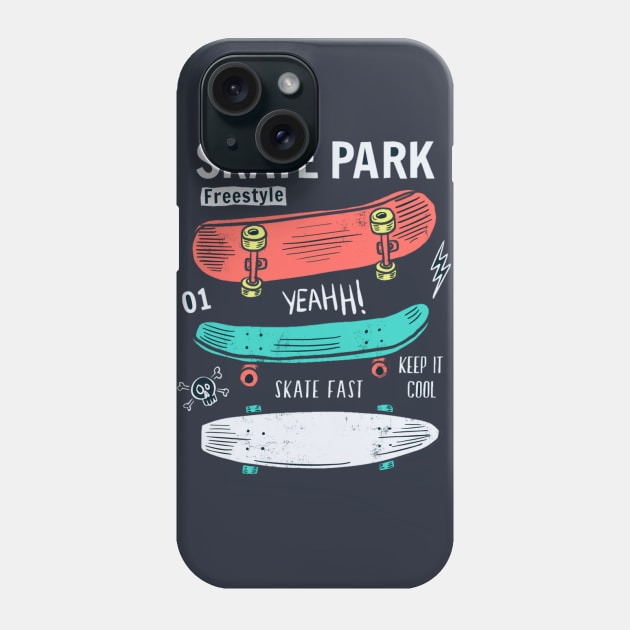 Skatepark Phone Case by FunnyHedgehog