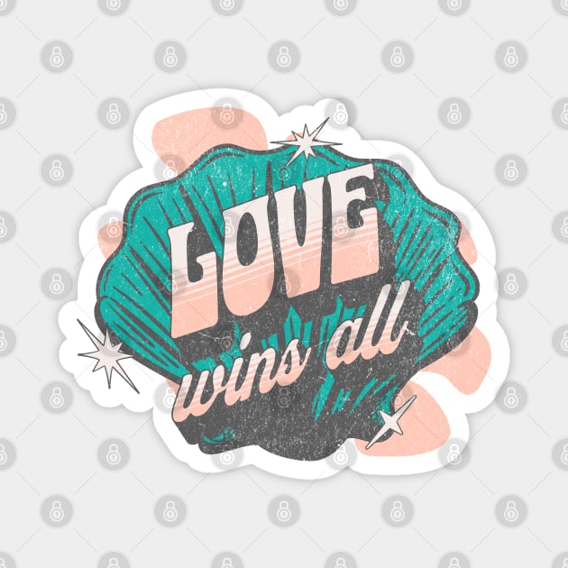 IU love wins all typography uaena | Morcaworks Magnet by Oricca