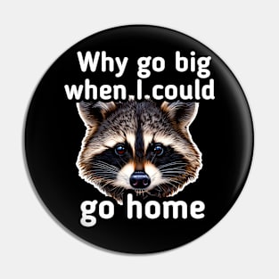 Why go big when I can go home Pin