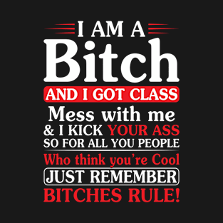 I Am A Bitch And I Got - Funny T Shirts Sayings - Funny T Shirts For Women - SarcasticT Shirts T-Shirt