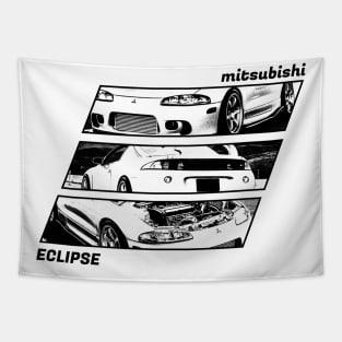 MITSUBISHI ECLIPSE D30 Black 'N White Archive 2 Tapestry