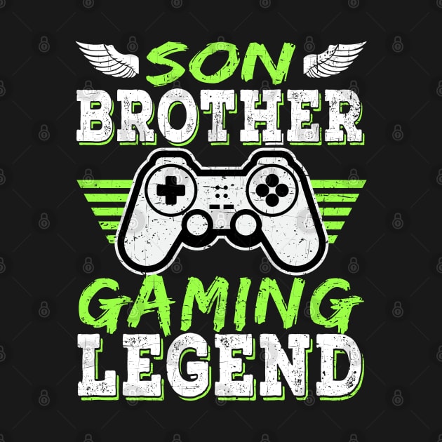 Son Brother Gaming Legend Gamer Gifts For Teen Boys Gaming by Herotee