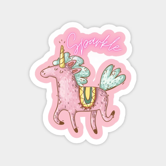 Sparkle the Unicorn Magnet by Gifts of Recovery