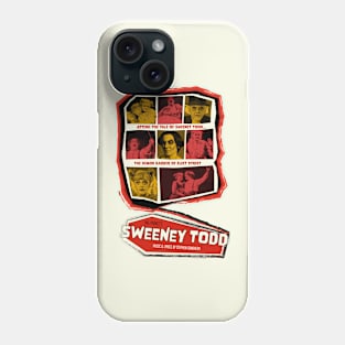 Sweeney Todd Vintage Horror Poster Phone Case