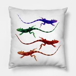 Lizard Rainbow Pillow