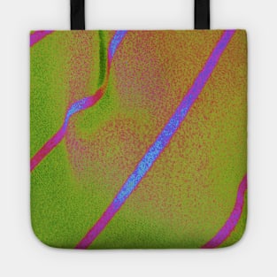 Hot fluro Ribbons abstract Tote