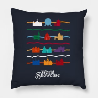 World Showcase Pavilions Pillow