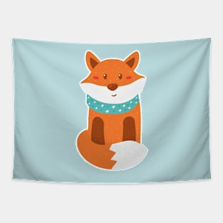 Winter Fox Tapestry