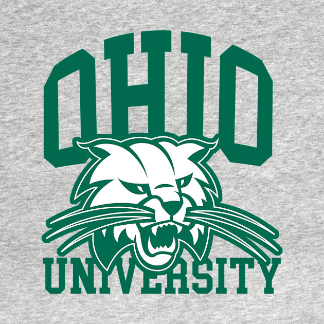 Ohio University Green on White - Ohio University - T-Shirt