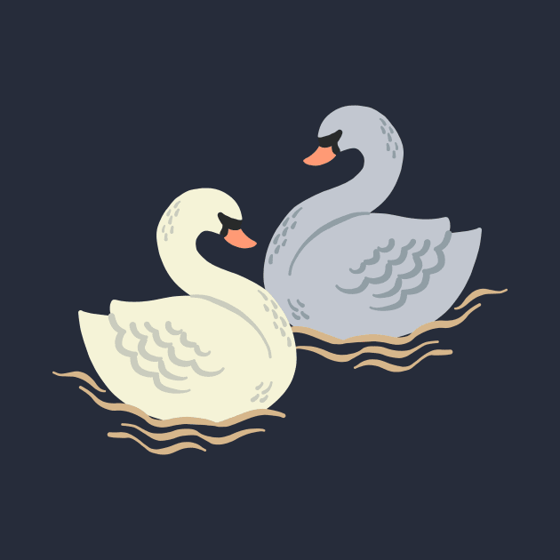 Swan Pair by Rebelform