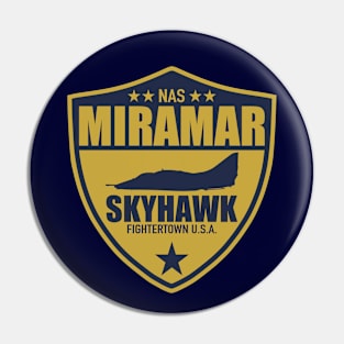 NAS Miramar A-4 Skyhawk (Small logo) Pin