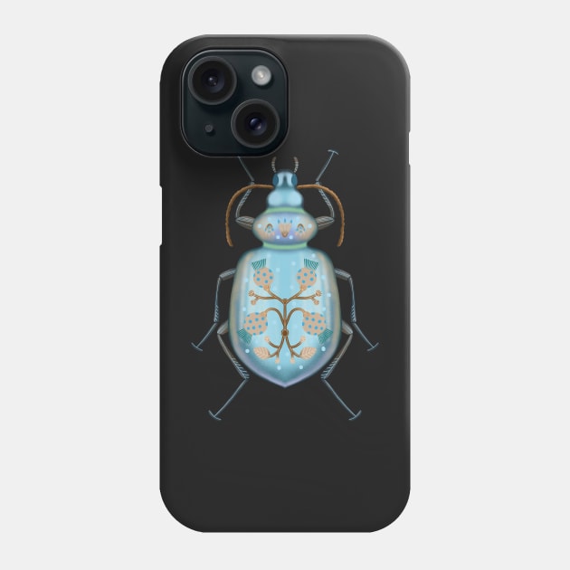 Floral bug Phone Case by Pacesyte