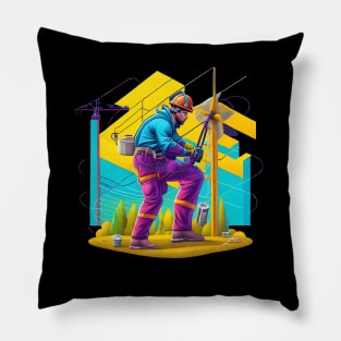 Lineman Design for Linemen Pillow